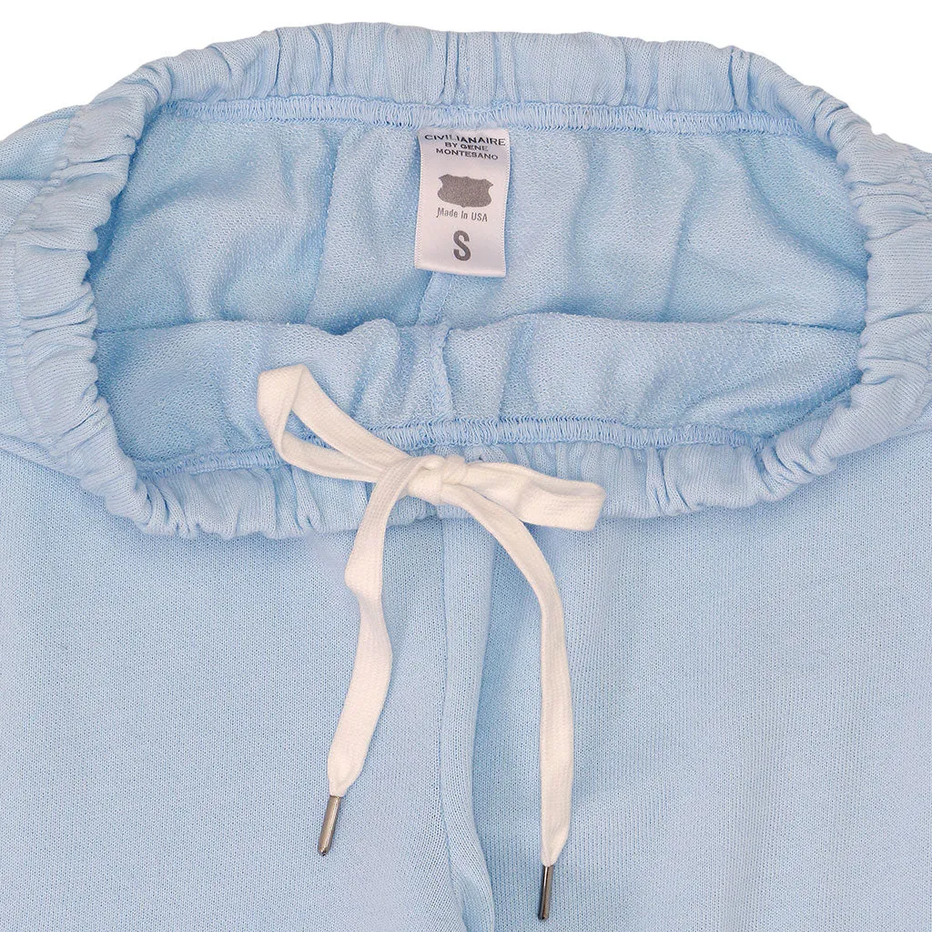 26" Inseam "SIENA" French Terry Sweatpants - Light Baby Blue