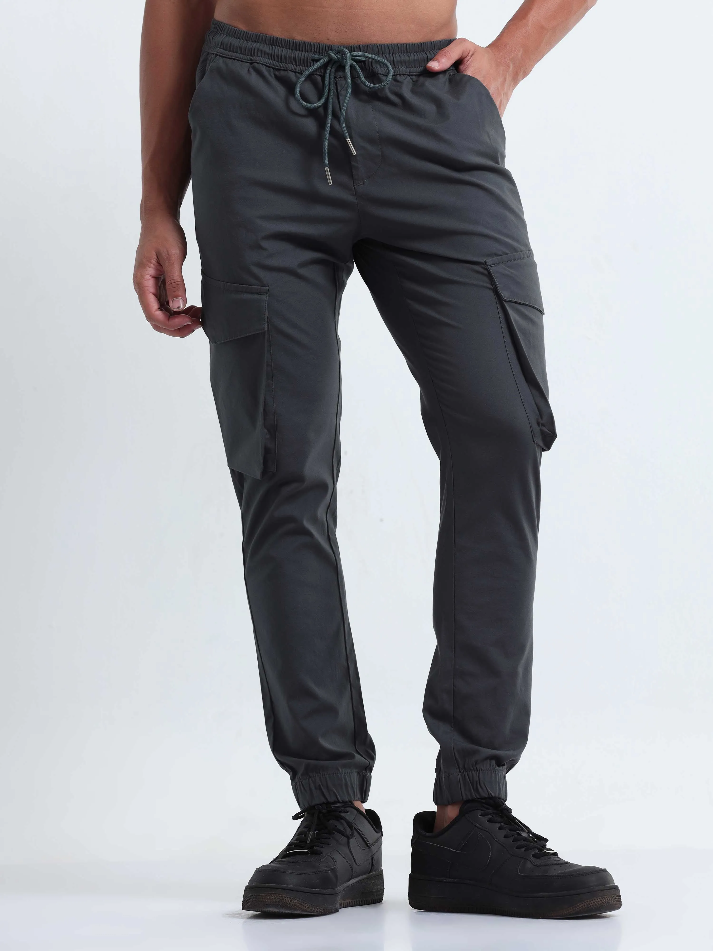 Air Sense Metal Grey Cargo Joggers