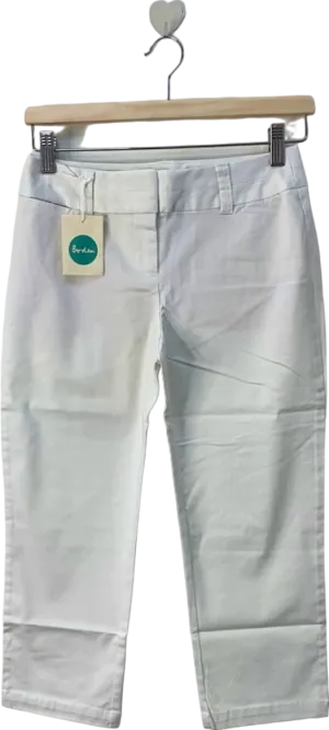 Boden White Straight Leg Trousers UK 14L