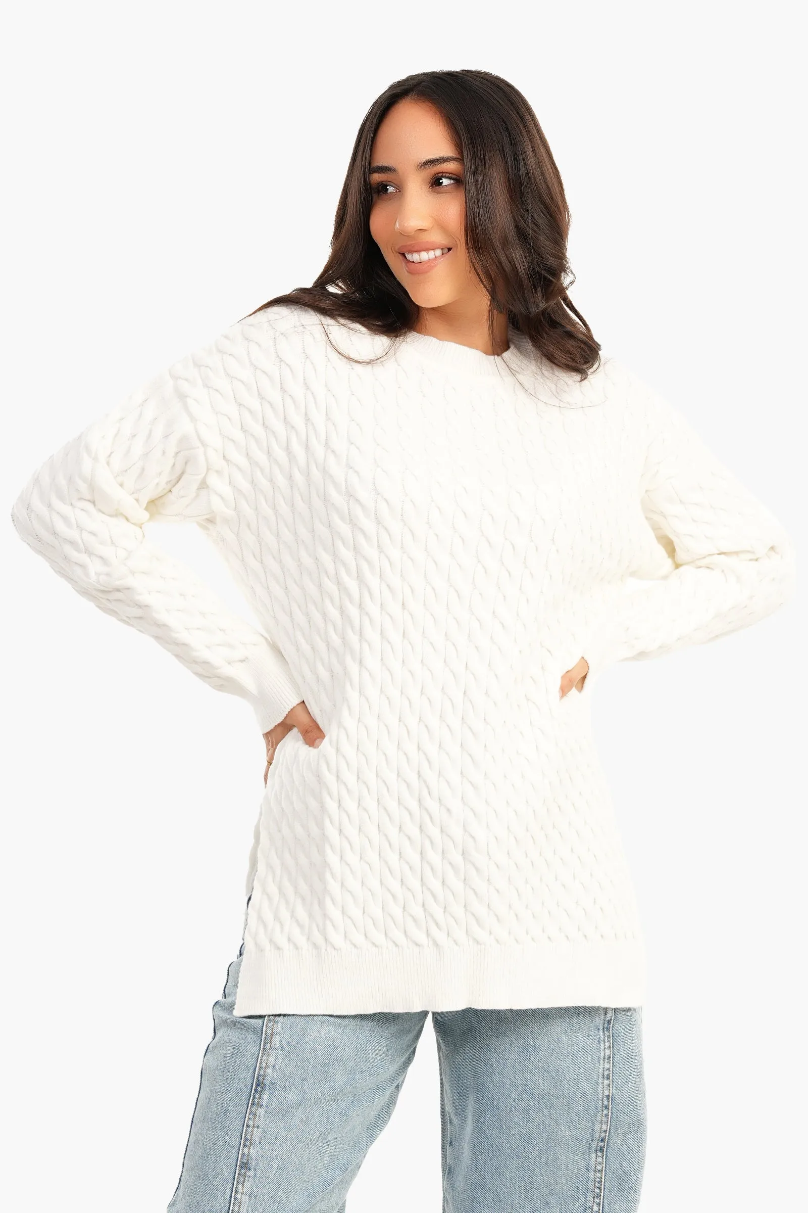 Cable Knitted Lounge Pullover