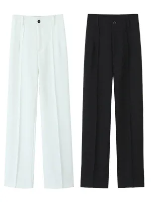 Casual Straight-Leg Pants