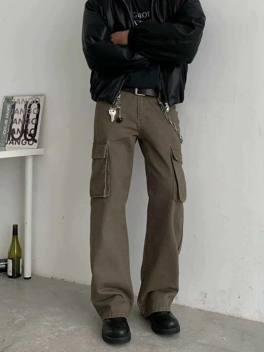 Casual Straight Leg Work Pants