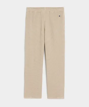 Champion Oversized Waffle Sweatpants in Camel