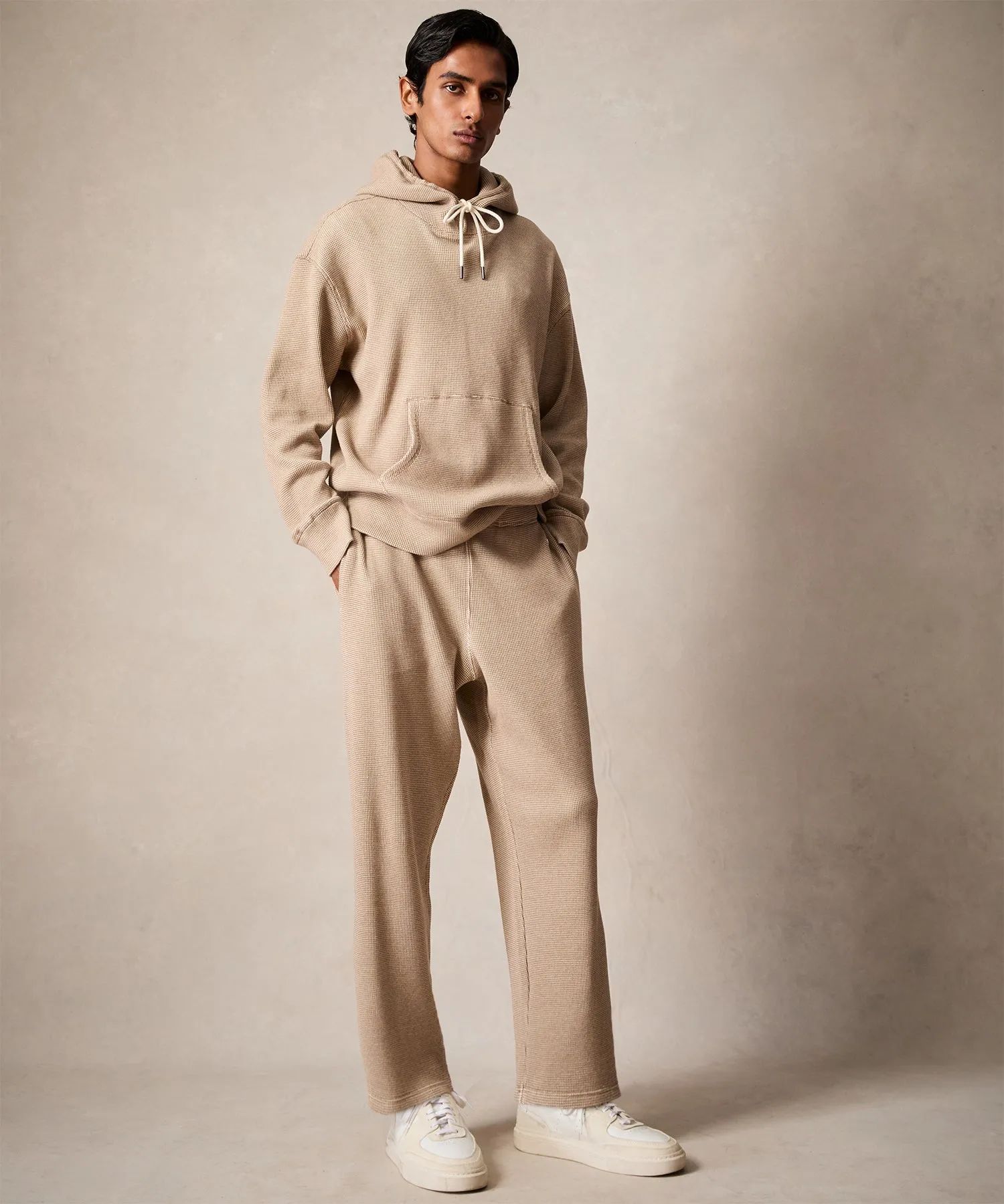 Champion Oversized Waffle Sweatpants in Camel