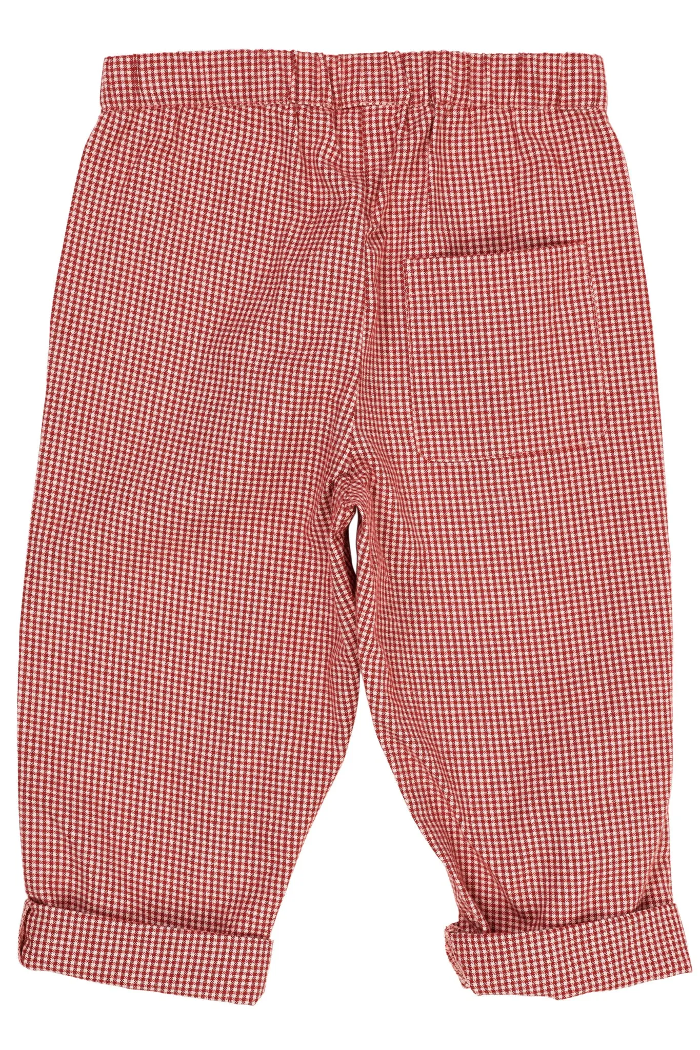 CHECK PANT - RED CHECK COMBI