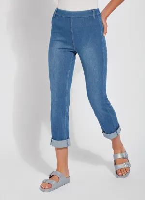 Cropped Boyfriend Denim (24" Inseam, Cuffed)