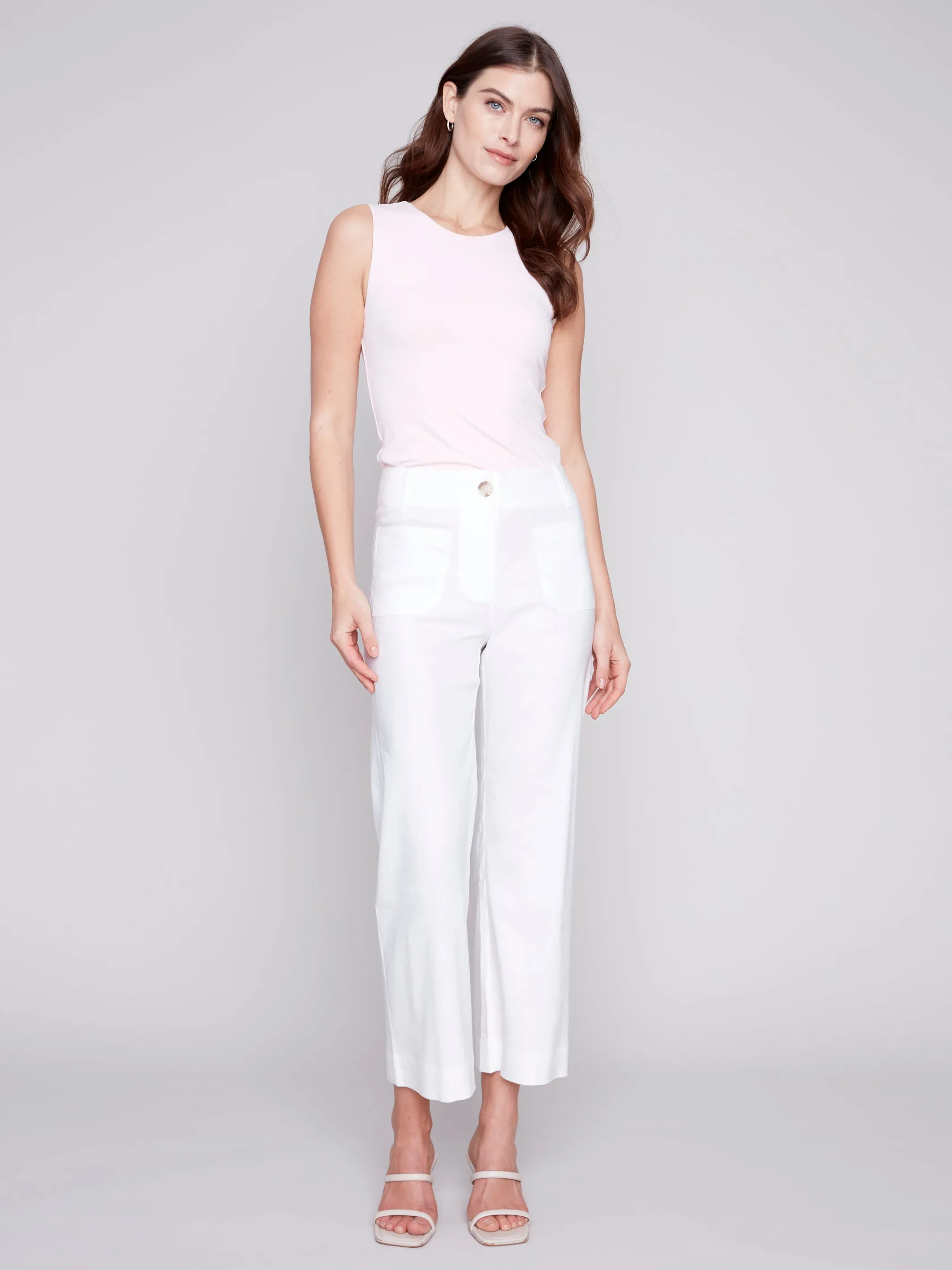 Cropped Linen Pant