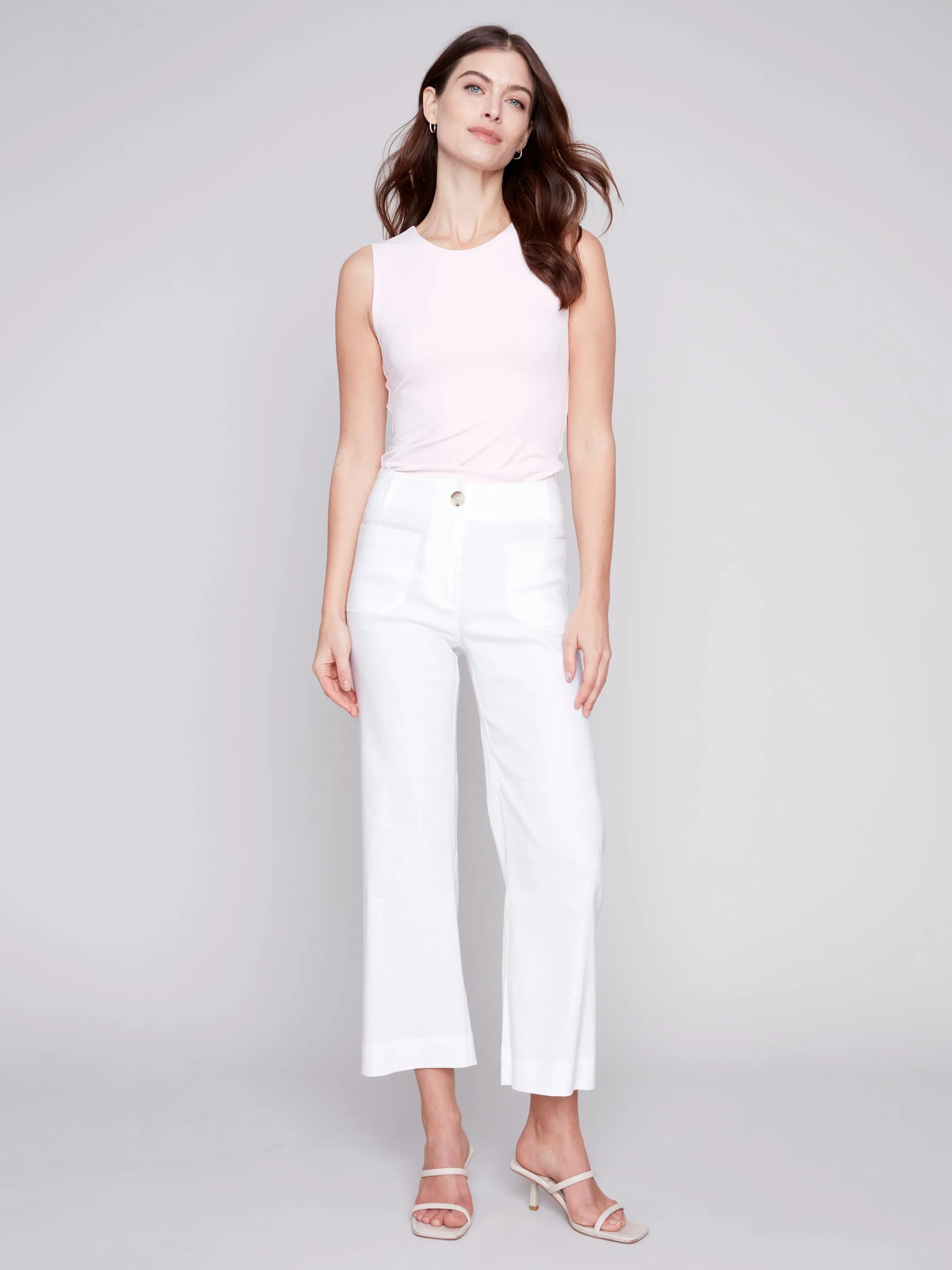 Cropped Linen Pant