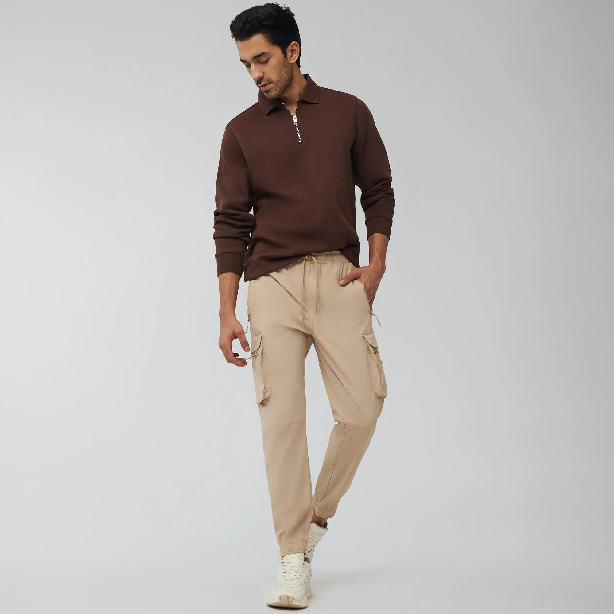 Cross_Sell_Moveo Cargo Joggers Biscuit Brown