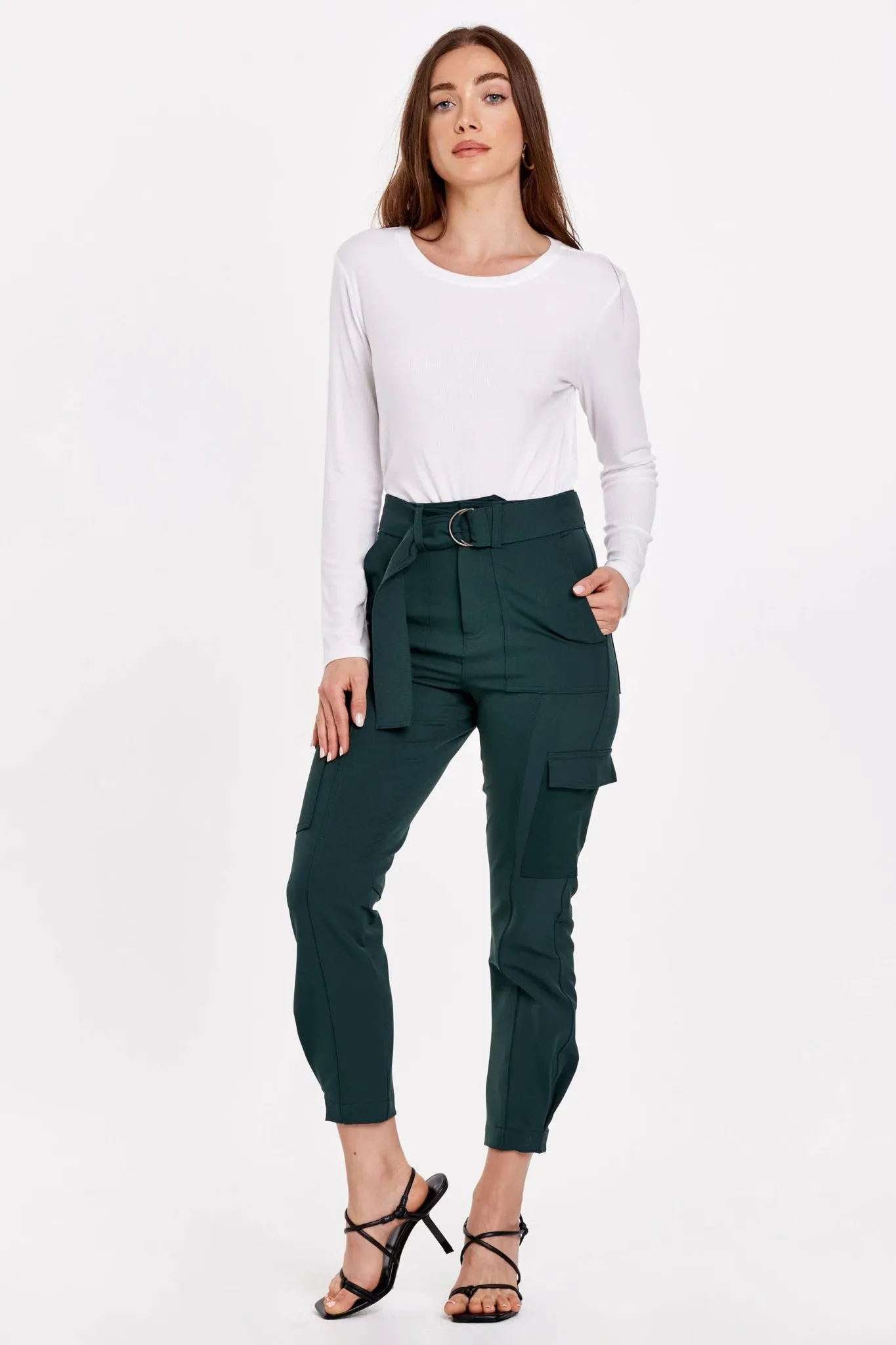 Dear John Penelope Super High Rise Cropped Cargo Pant