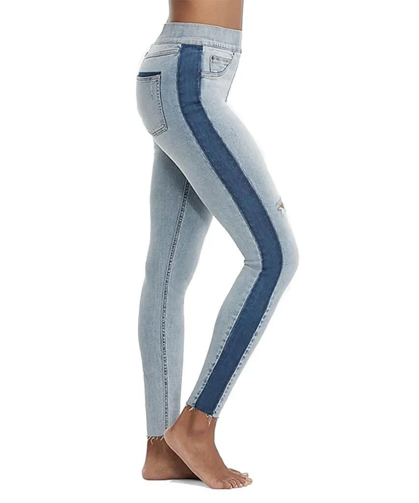 Distressed Skinny Jeans Blue Side