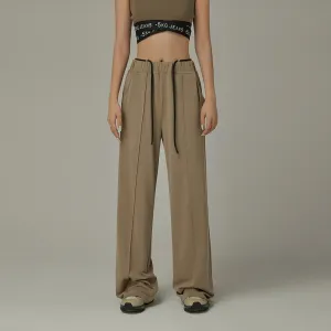 Elastic Waist Color Pants