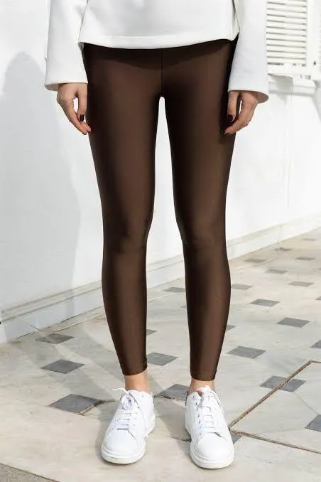 Elastic Waist Disco Leggings