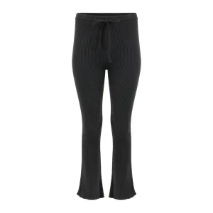 Fiona Organic Cotton Waffle Thermal Pant - Black