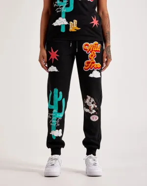 First Row Wild & Free Fleece Joggers