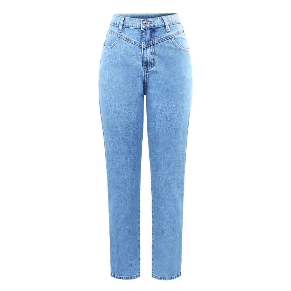 High Waist Mom Jeans Women Denim Harem Pants Trousers Jean For Women