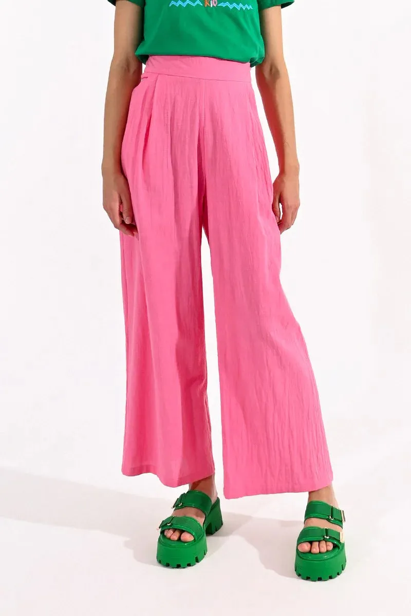 High Waist Pants - Pink