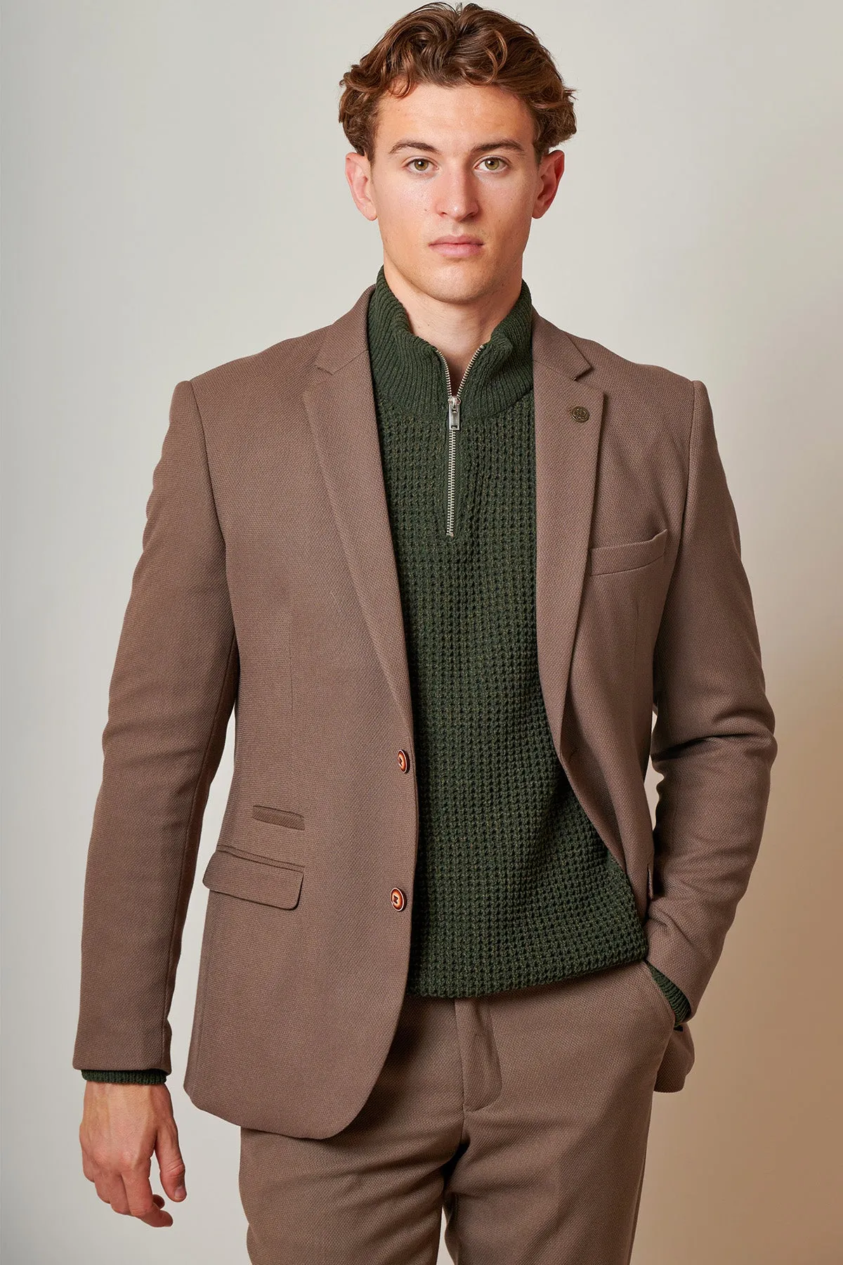 HM5 - Tan Tailored Blazer