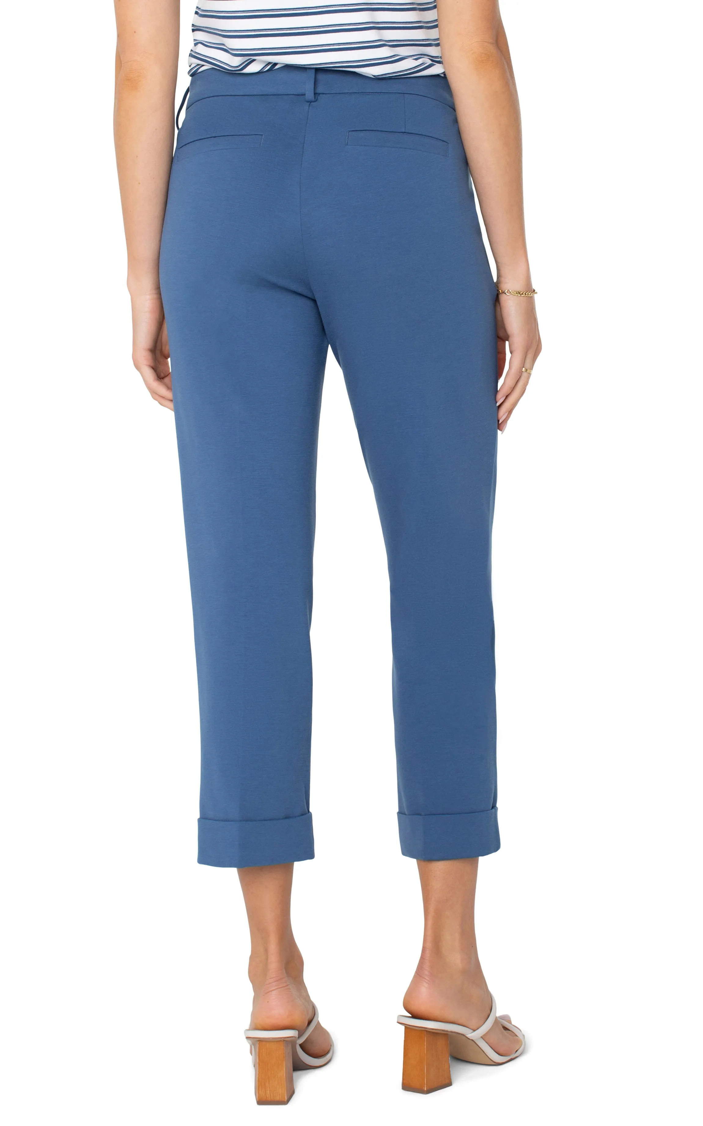 Liverpool Kelsey Crop Trouser 25" Inseam (French Blue)