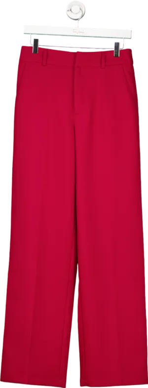 Love & Roses Red Wide Leg Trousers UK 10