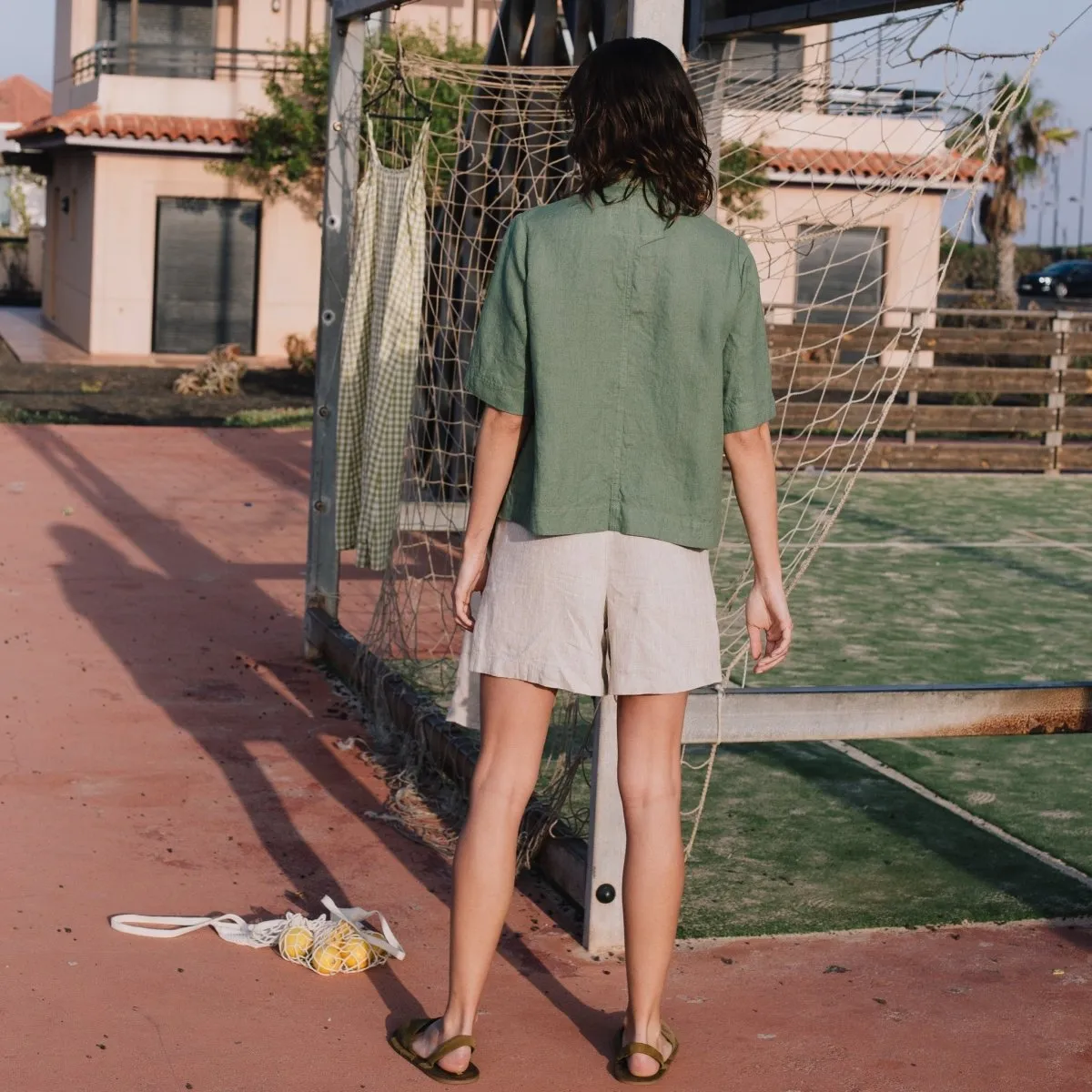 MAIN casual linen shorts