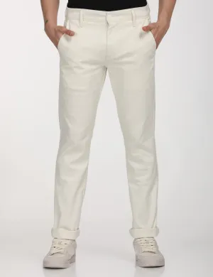 Men's White Slim Fit Chinos