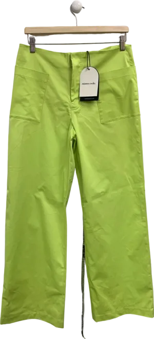 Mistress Rocks Lime Leaf Relaxed Fit Trousers UK M