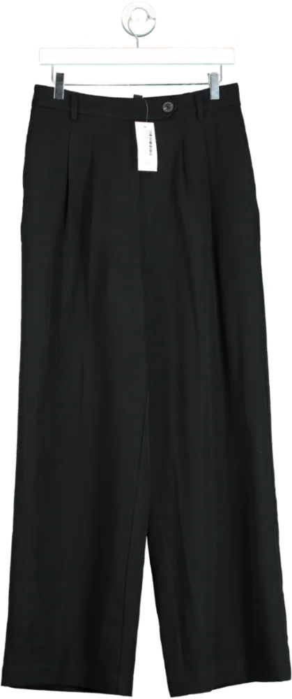 New Look Black Wide Leg Trousers UK 12