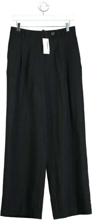 New Look Black Wide Leg Trousers UK 12