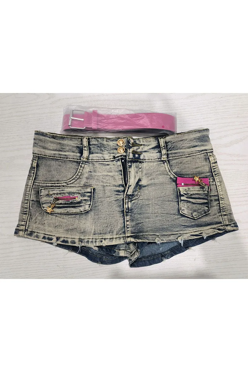 PF0311 Vintage Denim Hot Shorts