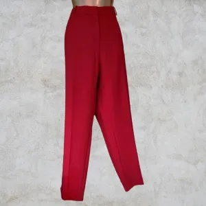 Pure Collection Red Women’s Straight Leg Regular Fit Trousers UK 18  US 14 EU 46