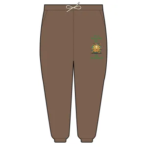 "It's a Beautiful Day for Pickleball Fleece Sweatpants – Sun & Flowers Design" Unisex Garment-Dyed Lightweight Fleece Sweatpants