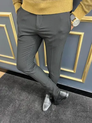 Slim Fit Black Trouser