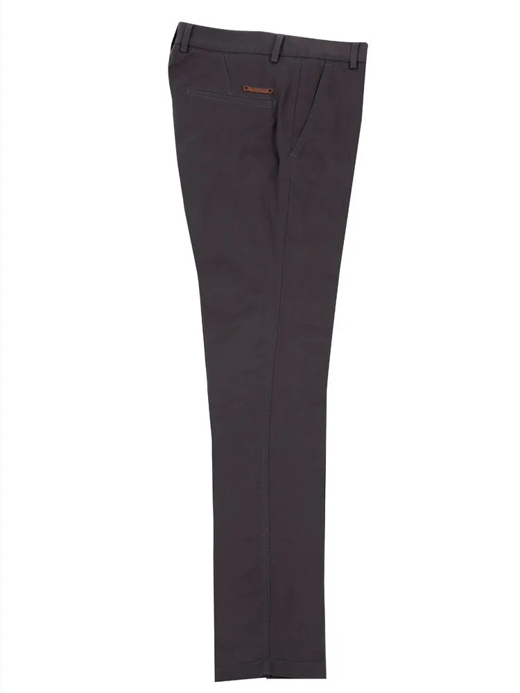 Slim Fit Chino Trousers – Charcoal Grey