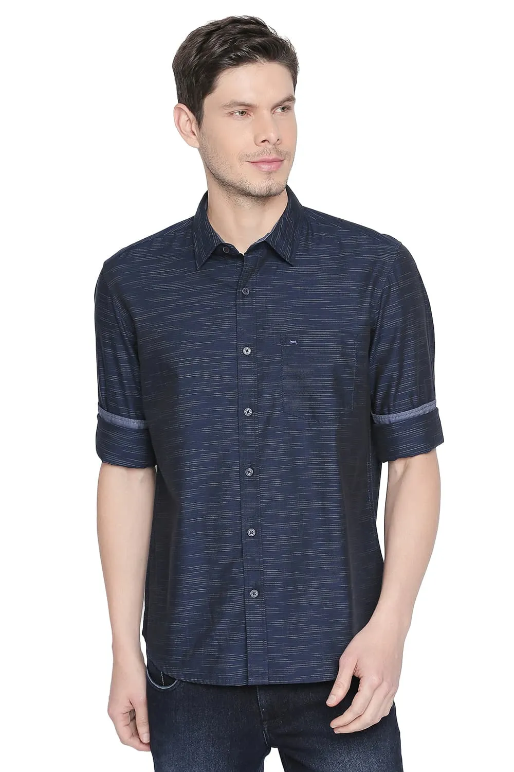 Slim Fit Space Dyed Shirt