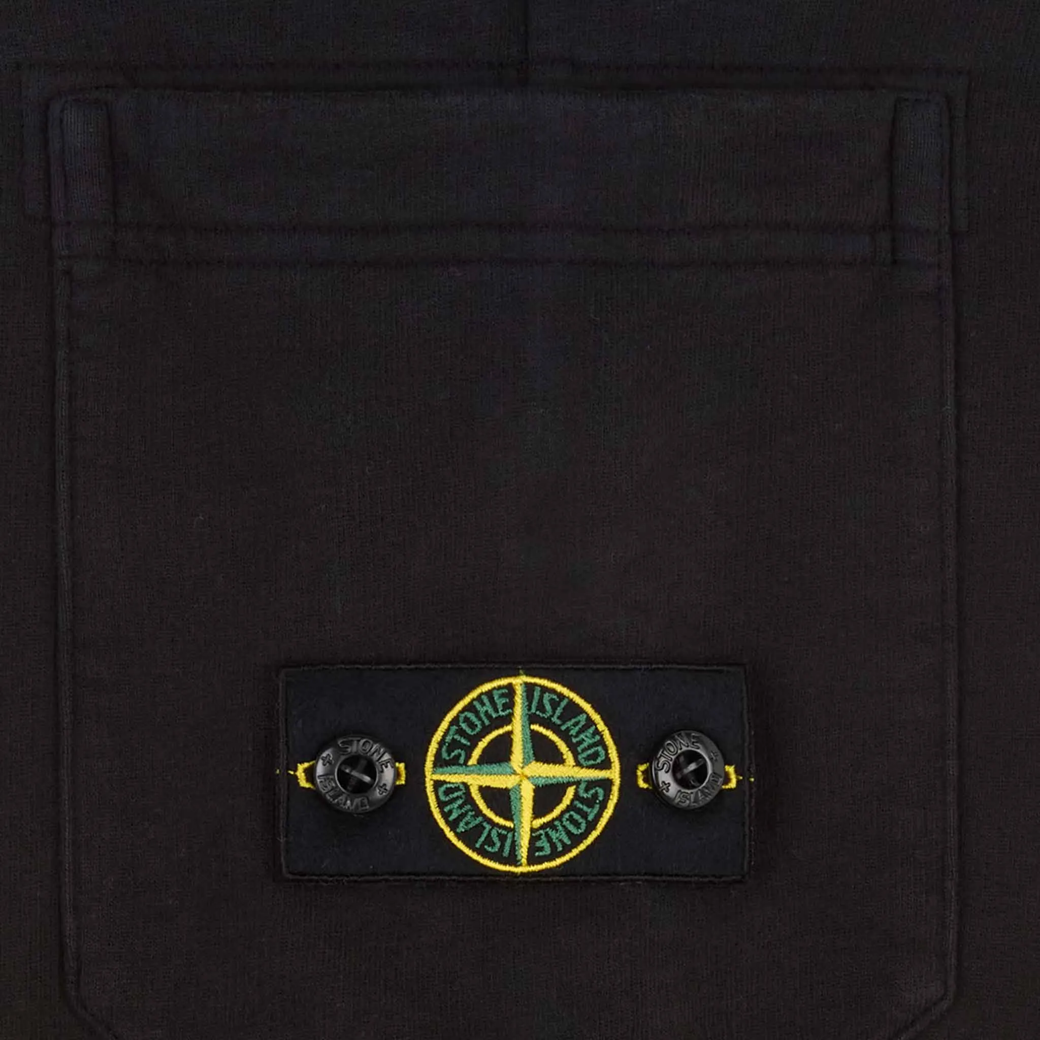 Stone Island Junior Cotton Fleece Sweatpants in Black