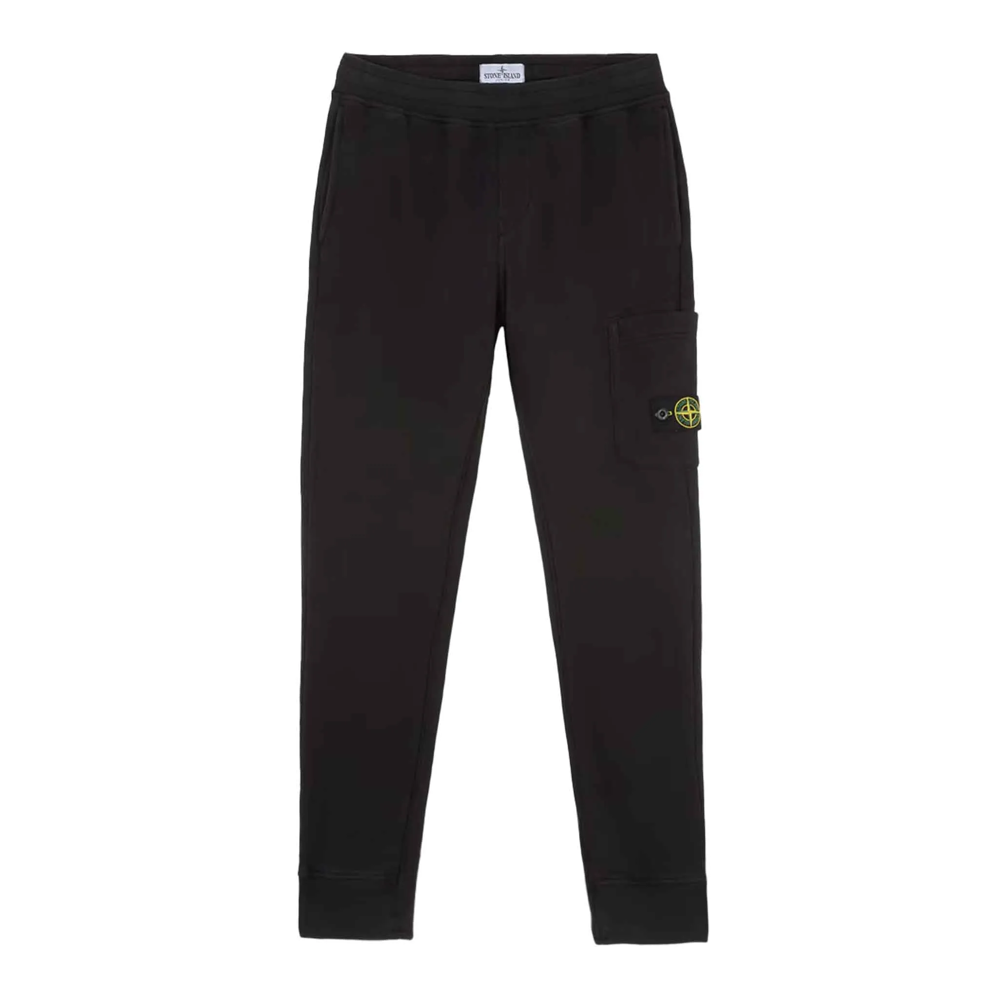 Stone Island Junior Cotton Fleece Sweatpants in Black