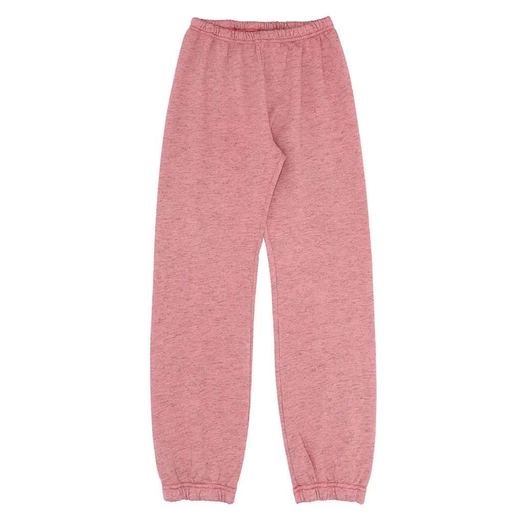 Streaky French Terry "SIENA" 26" Inseam Sweatpants - Flamingo