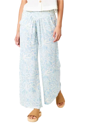 Sunchaser Long Trousers in Blue & White