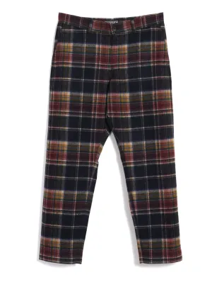 TYGE | Wide Cut Cropped Trousers | Multi Colour Check