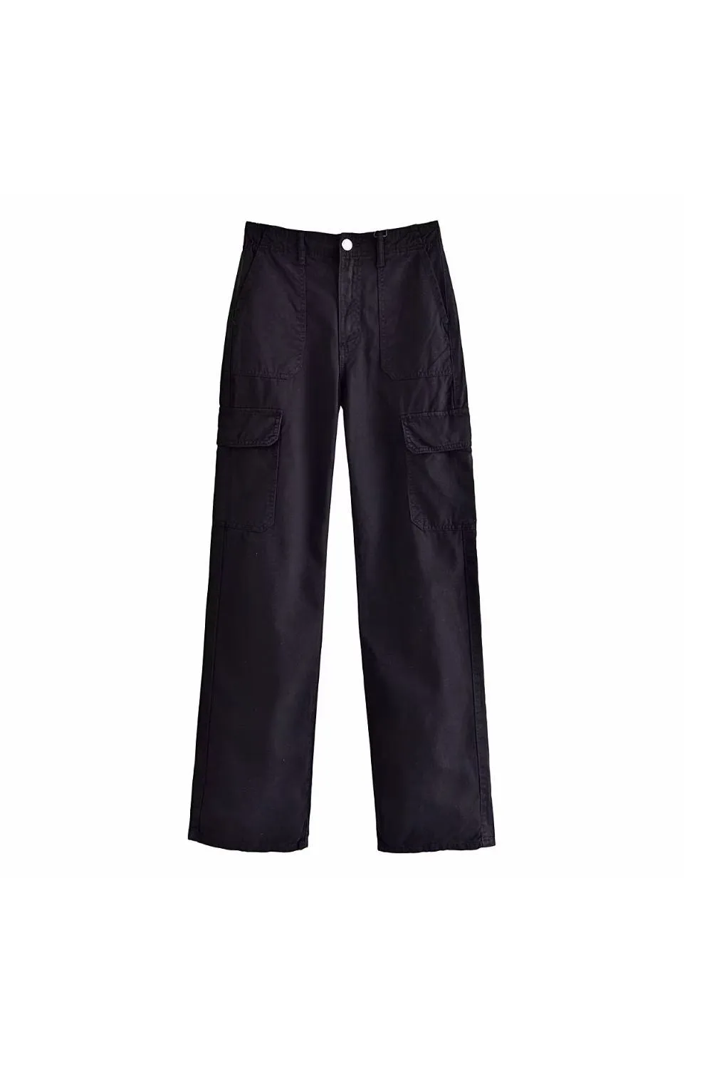 'Ustina' High-Waisted Straight-Leg Cargo Pants