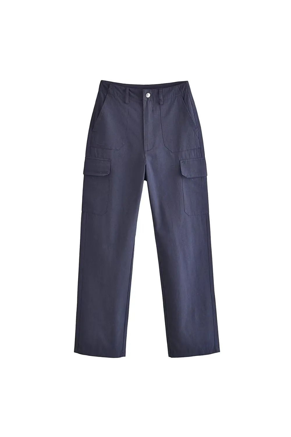 'Ustina' High-Waisted Straight-Leg Cargo Pants