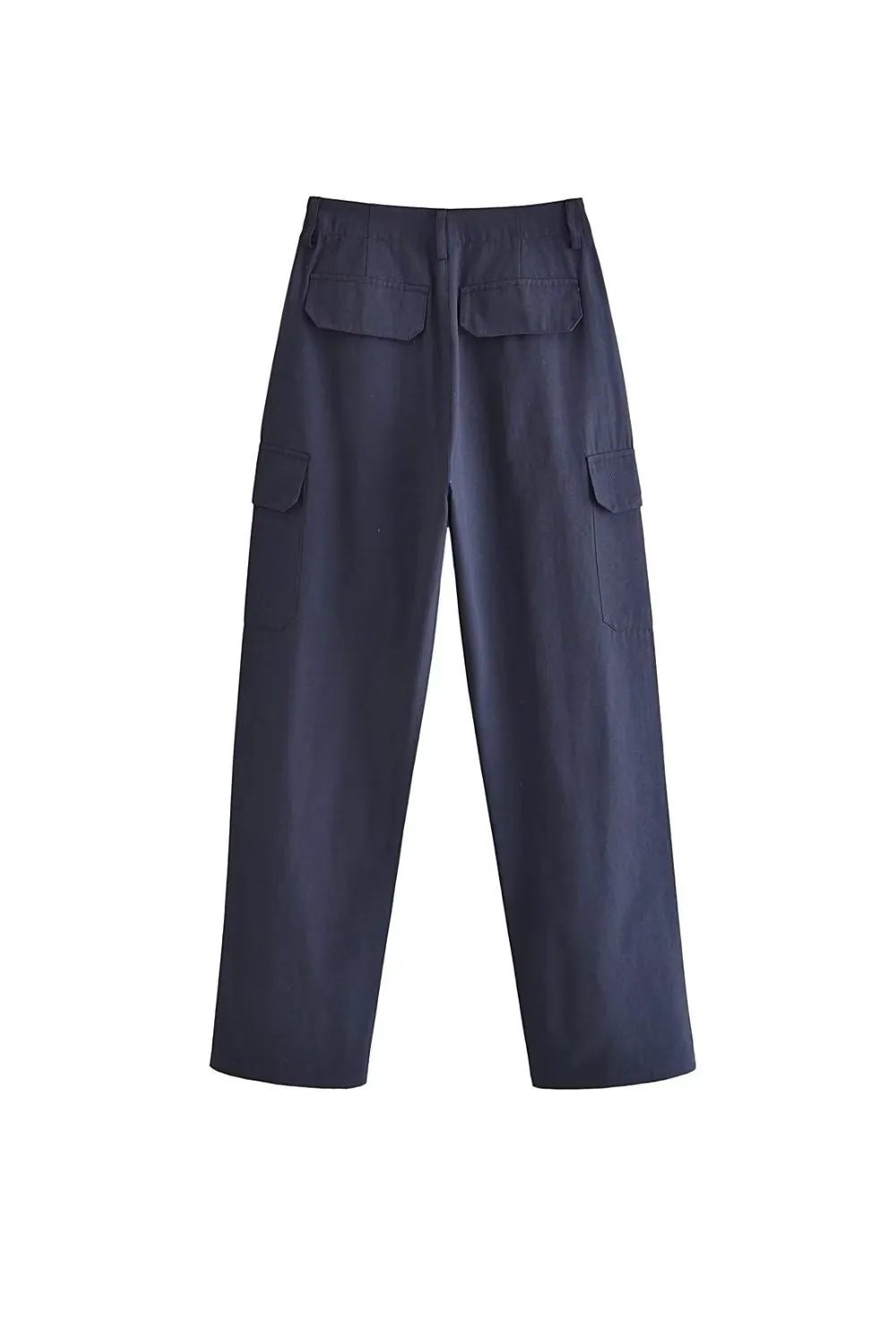 'Ustina' High-Waisted Straight-Leg Cargo Pants