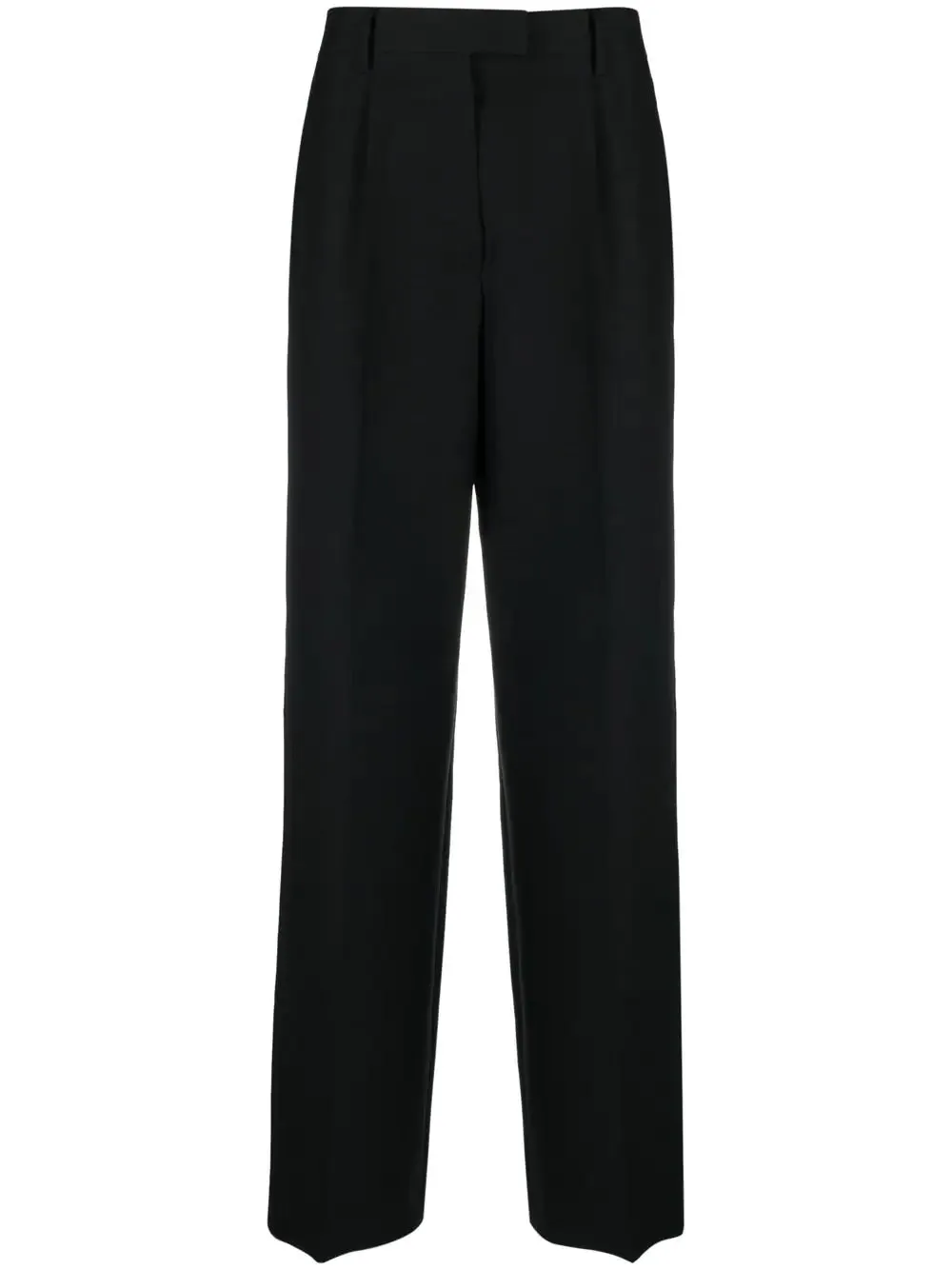 Wide-leg tailored trousers