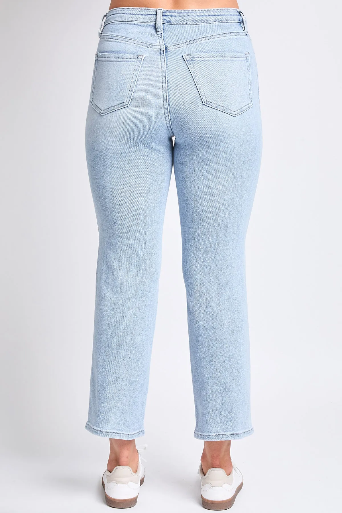 Women's High Rise Vintage Stretch Straight Leg Jeans