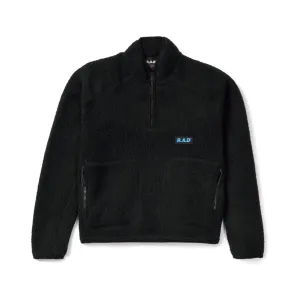 WOMENS POLARTEC® CROPPED QTR-ZIP FLEECE OFF BLACK