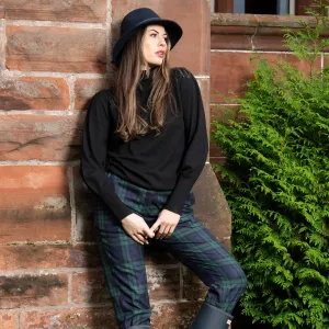 Womens Tartan Trousers - Black Watch