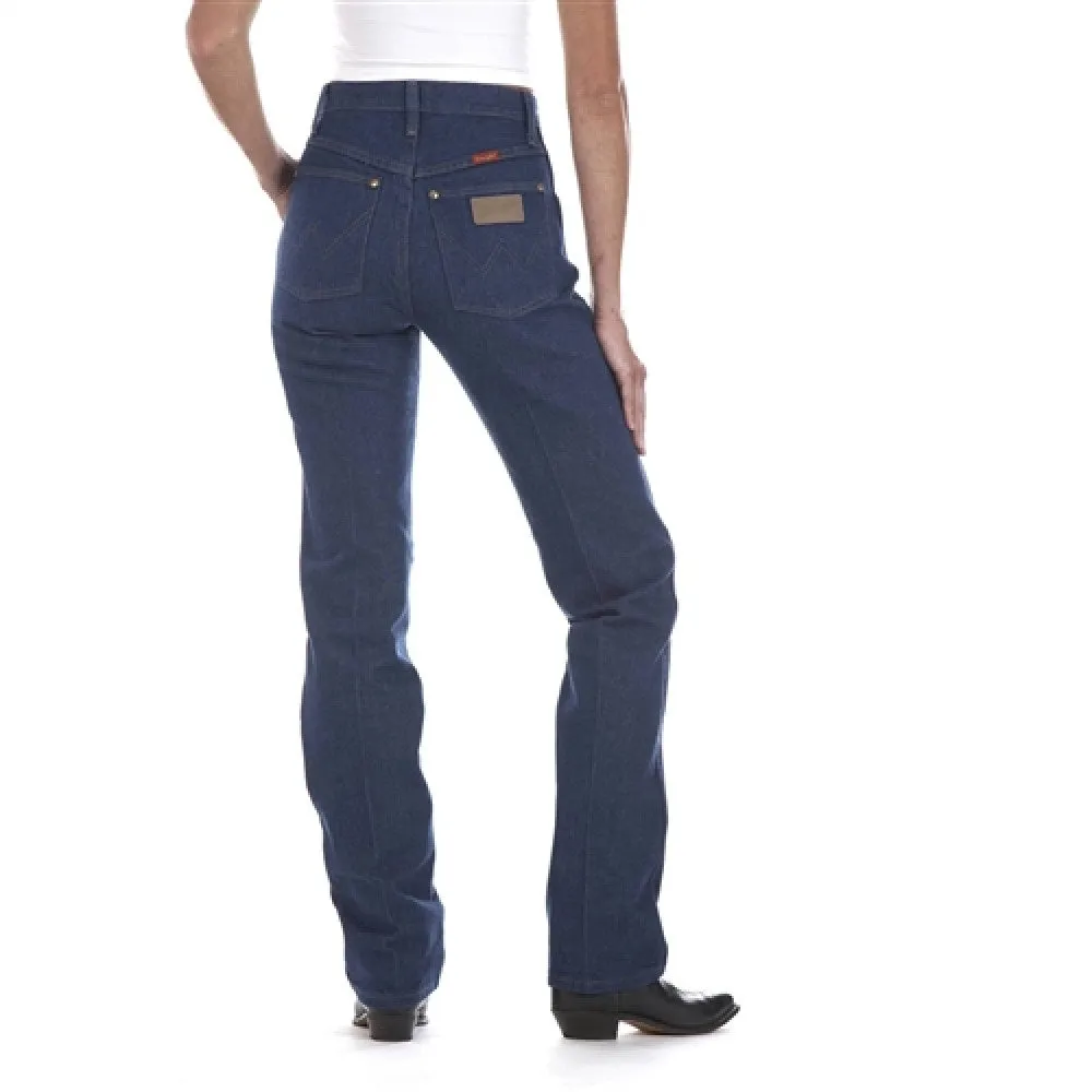 WRANGLER LADIES COWBOY CUT SLIM FIT JEAN IN PREWASHED INDIGO STYLE 014MWZG